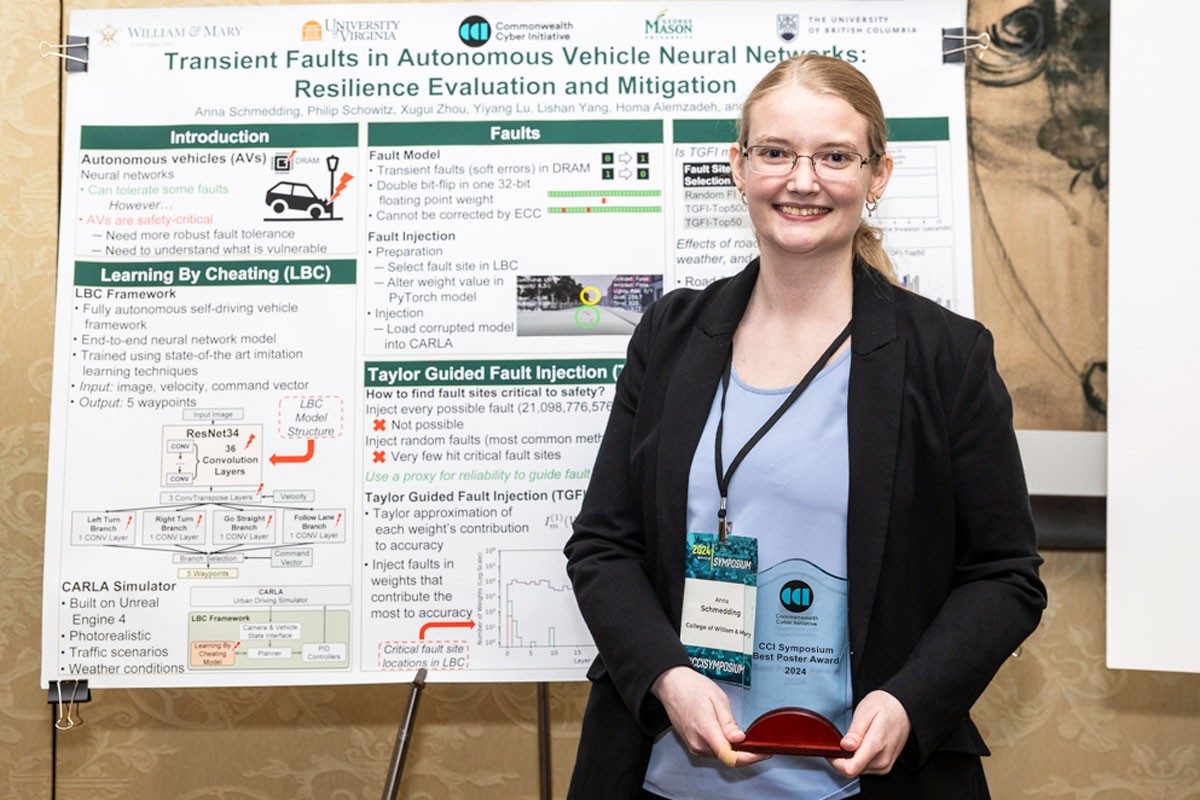 Graduate Student Anna Schmedding Wins CCI Best Poster Award