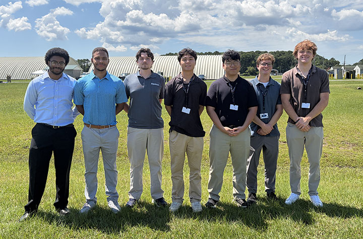 Seven William & Mary students who participated in Cyber Fortress 26